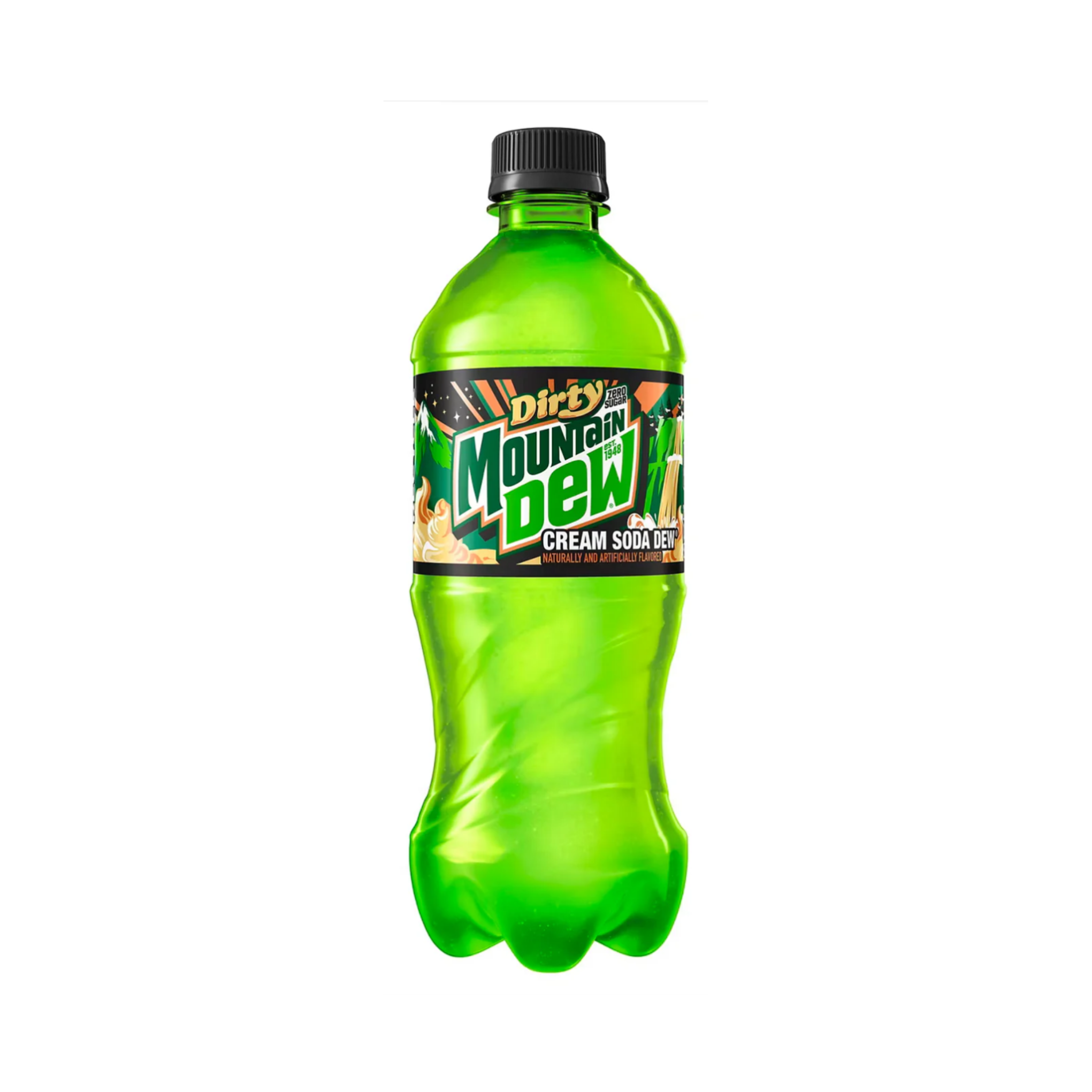 Mountain Dew Dirty Cream Soda Zero Sugar 20oz
