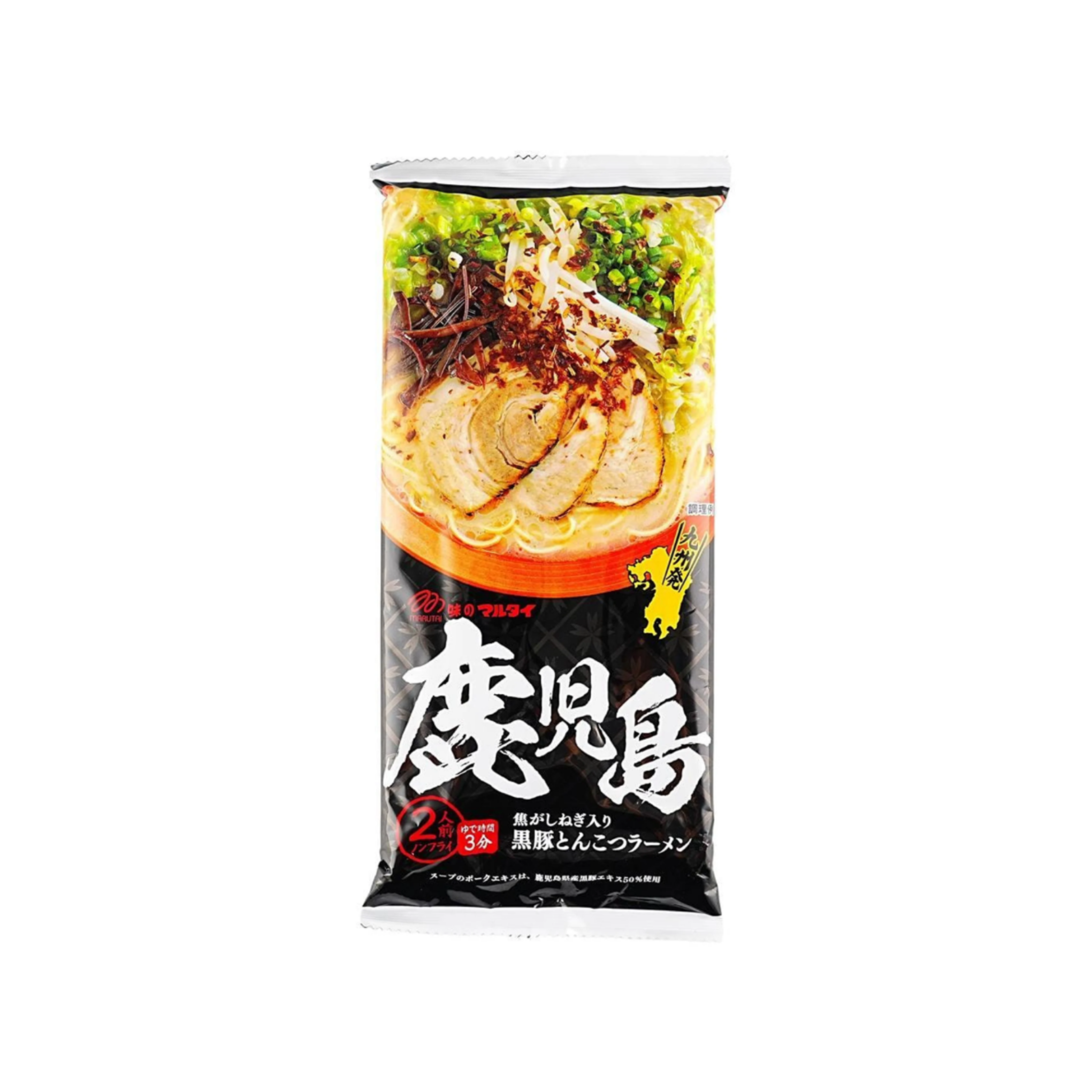 MARUTAI Kagoshima Black Pork Tonkotsu Ramen exotic imported ramen from Japan — rare international noodles at Epup Exotics