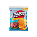 Orion Juicy Steak Potato Chips bbq steak exotic imported chips from Korea — rare international snacks at Epup Exotics