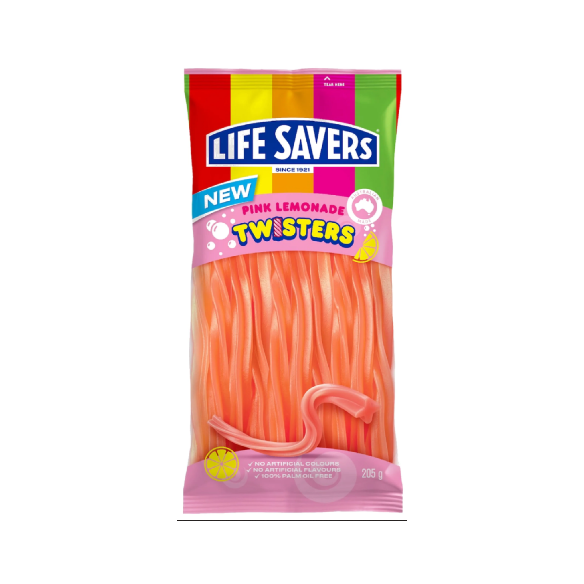 Life Savers Pink Lemonade Twisters lemon exotic imported candy from Australia — rare international sweets at Epup Exotics